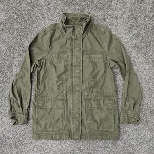 Madewell Dispatch Jacket Army Green Zip Utility Jacket Coat Vintage Womens XS
